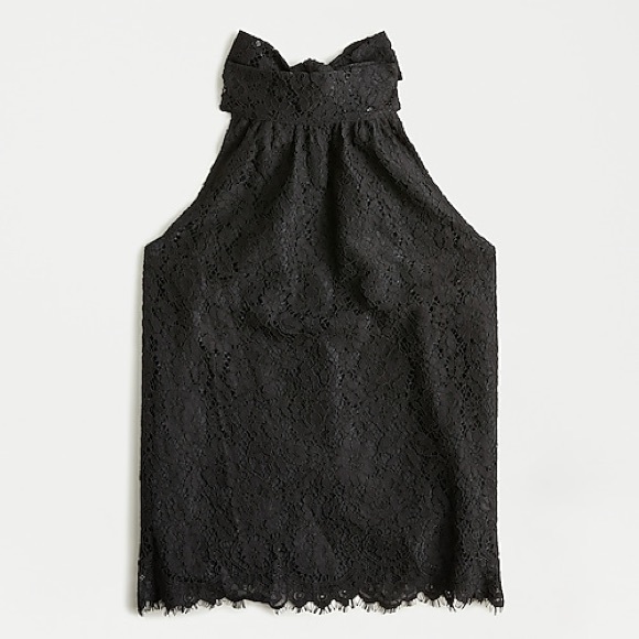 J. Crew Tops - NWT J Crew Tie-neck top in lace (HUNG)